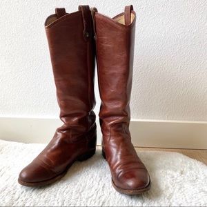 FRYE Melissa Tall Riding Button Lug Boots